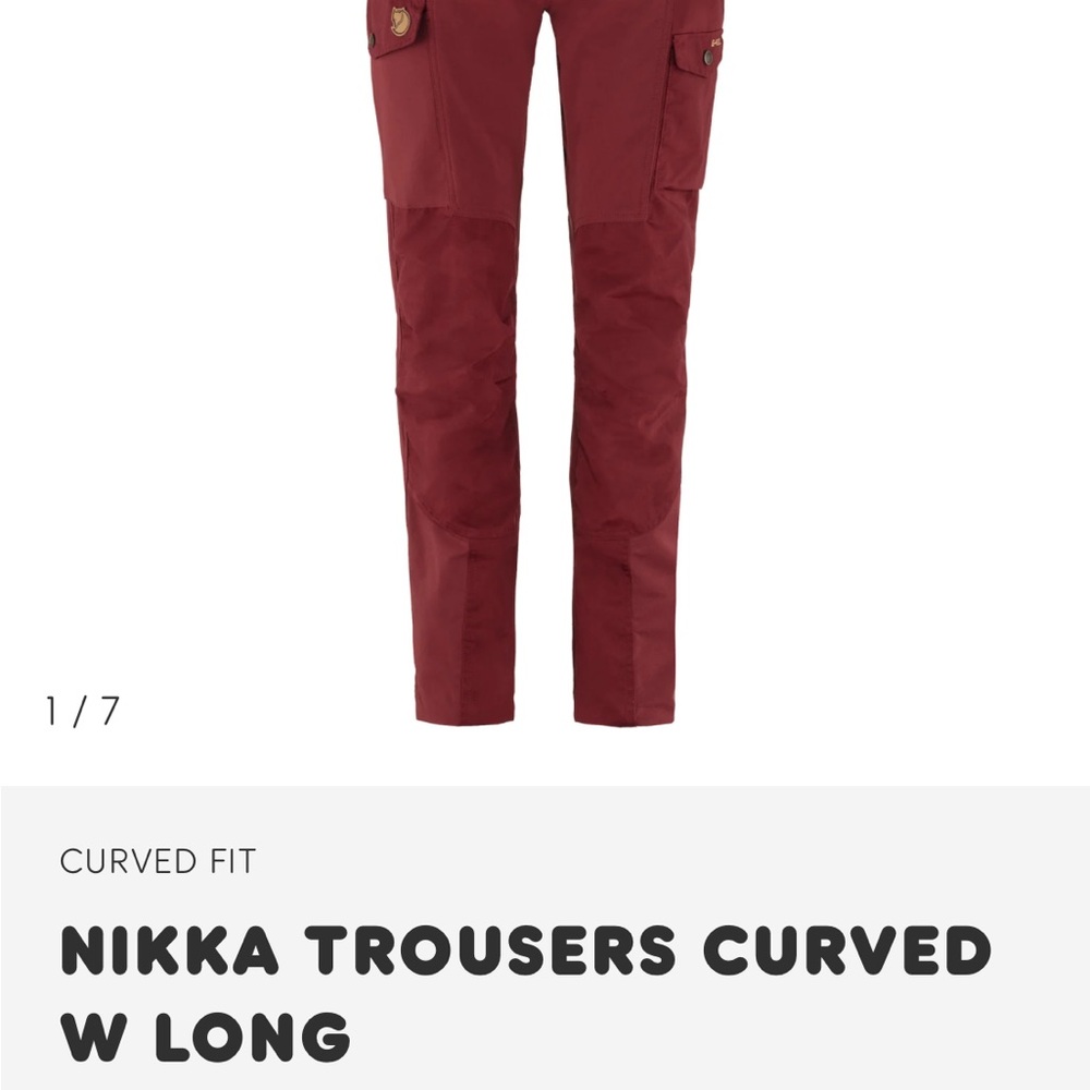 Fjallraven Women's Nikka Trousers Curved.